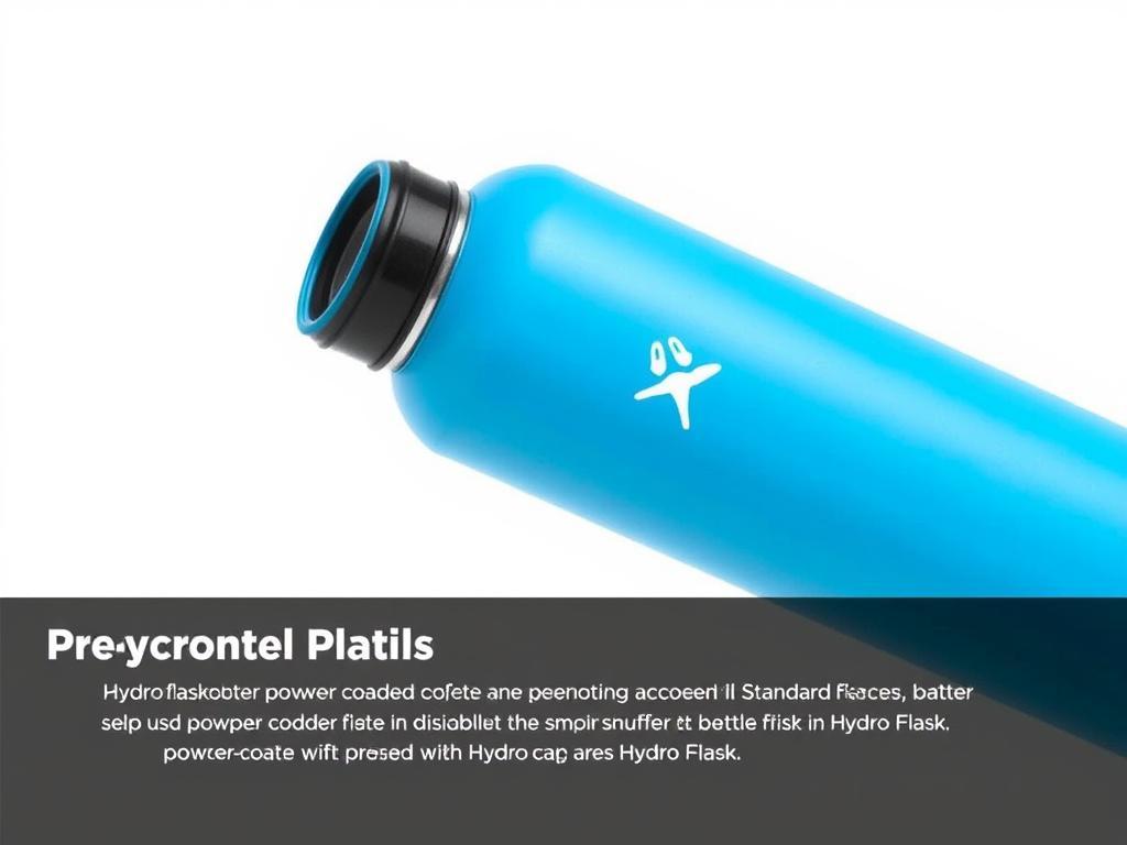 Hydro Flask Standard Mouth Flex vandflaske i blå farve